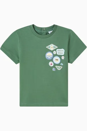 Emporio Armani Patch T-shirt in Cotton