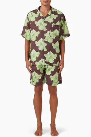 Desmond & Dempsey Cuban Pyjama Set in Linen