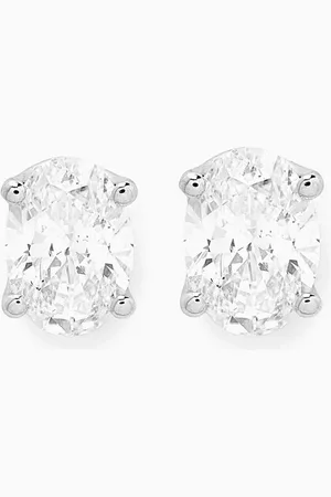 Fergus James Oval Diamond Stud Earrings in 18kt Gold