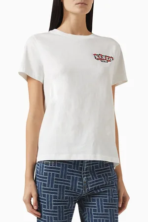 Kenzo Embroidered Logo T-shirt in Cotton