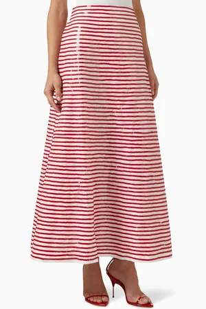 Bernadette Caswell Embellished Skirt in Taffeta