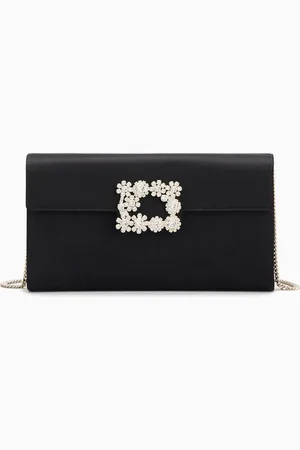 Roger Vivier Efflorescence Clutch in Satin