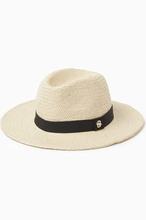 HUGO BOSS Ysabel Panama Hat in Raffia