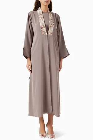 Rauaa official Open-collar Abaya & Dress Set