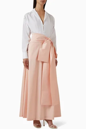 Bernadette Clarence Belted Dress in Taffeta