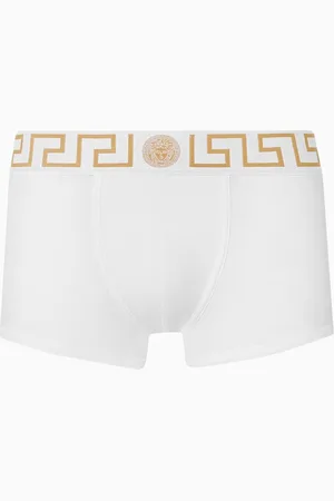 VERSACE Greca Border Boxer Briefs in Organic Cotton