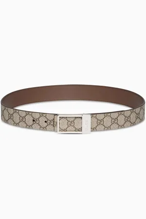 Gucci Rectangular Buckle Reversible Belt in Leather