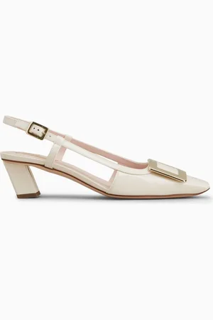Roger Vivier Belle Vivier 45 Slingback Pumps in Patent Leather