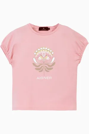 Aigner Graphic Print T-shirt in Cotton-jersey