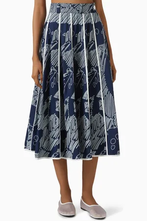 LOVEBIRDS Stevie Printed Midi Skirt
