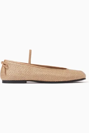 NODALETO Bula Node Ballet Flats in Raffia