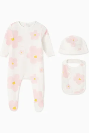 Marc Jacobs Daisy-print Sleepsuit Set in Cotton