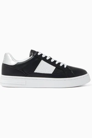 Armani Exchange AX Logo Sneakers in Faux Leather