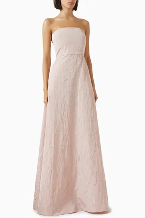 Bernadette Caswell Rose Brooch Dress in Cotton-blend
