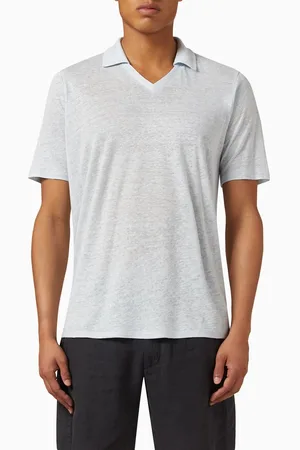 RAG&BONE Johnny Collar Polo in Linen