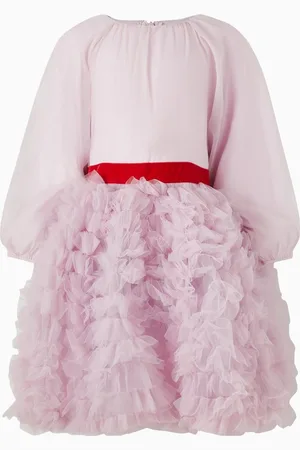 RASPBERRY PLUM Ruffled Tutu Banded Dress