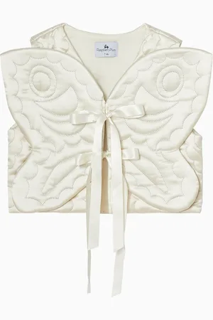 RASPBERRY PLUM Butterfly Embossed Vest