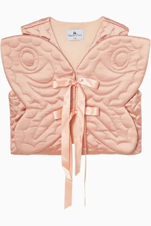 RASPBERRY PLUM Butterfly Embossed Vest