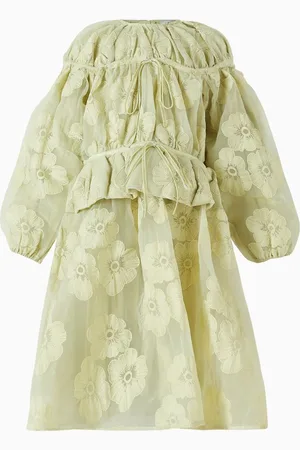 RASPBERRY PLUM Tessa Floral Embroidered Dress