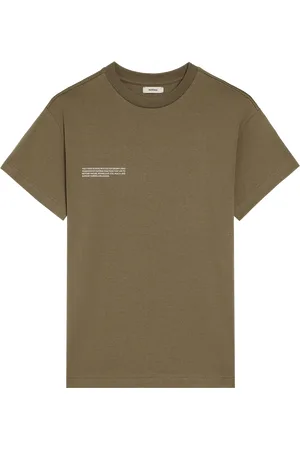 The Pangaia Womens In Conversion Cotton 365 T-shirt—carbon brown