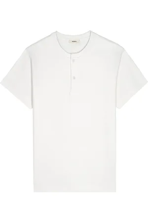 The Pangaia Womens DNA Henley T-Shirt—off