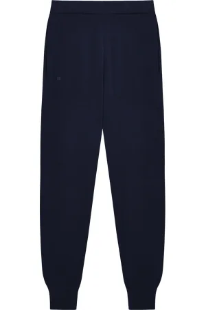 The Pangaia Womens Regenerative Merino Wool Track Pants—navy