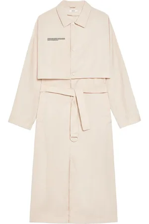 The Pangaia Womens Recycled Nylon Trench Coat—sand