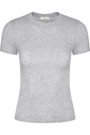 The Pangaia Womens 365 Cotton-Stretch T-shirt— -marl