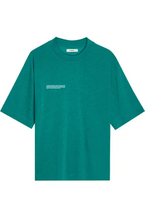 The Pangaia Womens DNA Frutfiber T-Shirt—scarab teal