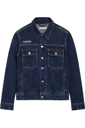 The Pangaia Womens Nettle Denim Jacket—rinse wash