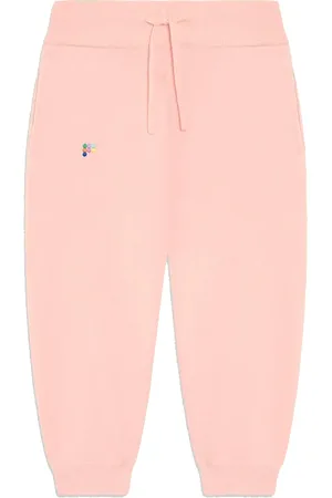The Pangaia Kids Merino Wool Track Pants—pearl pink