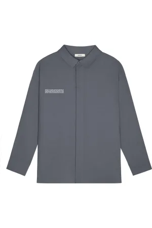 The Pangaia Mens DNA Linen Collared Long Sleeve Shirt—atmosphere