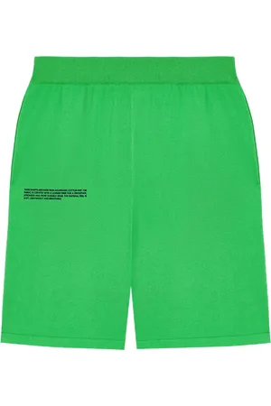 The Pangaia Mens Organic Cotton Knit Shorts—jade