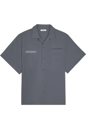 The Pangaia Mens DNA Linen Camp Collar Shirt—atmosphere