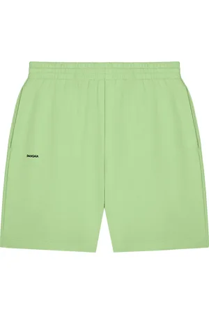 The Pangaia Mens 365 Midweight Mid Length Shorts—fennel