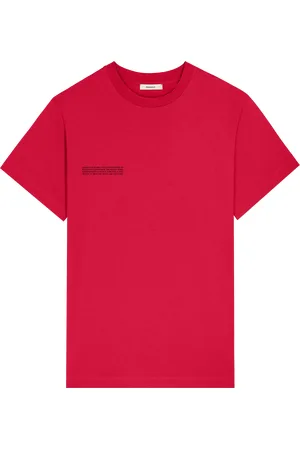 The Pangaia Womens 365 Midweight T-shirt—Goji berry red