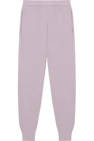 The Pangaia Womens DNA Regenerative Merino Wool Track Pants—raisin