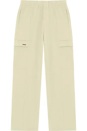 The Pangaia Mens DNA Double Jersey Cargo Trousers—maitake beige