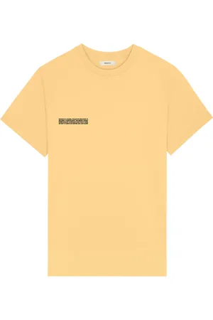The Pangaia Womens 365 Midweight T-shirt—Seashell Yellow