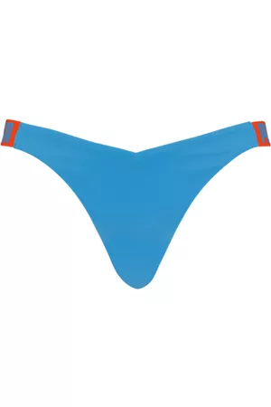 PUMA Women's Swim V-Shape Brazilian Bikini Bottom in Bright Blue