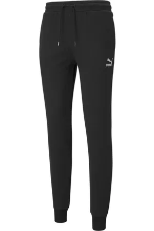 PUMA Men's Classics Cuffed Sweatpants in Black
