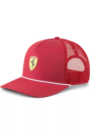 PUMA Men's Scuderia Ferrari SPTWR Race Trucker Cap in Red