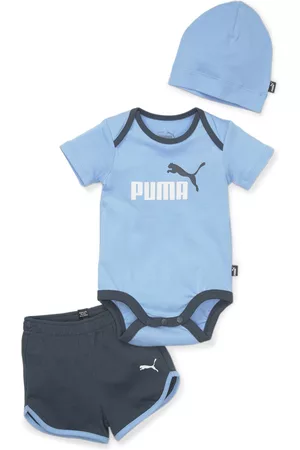 PUMA Kids' Minicats Beanie Newborn Set Baby in Blue