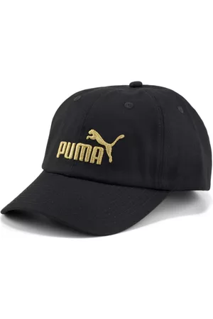 PUMA Men's Essentials No.1 Cap in Black/Gold