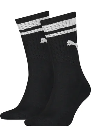 PUMA Unisex Crew Heritage Stripe Socks 2 Pack in , Size 39-42, Cotton
