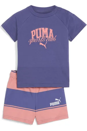 PUMA Minicats CLASS T-Shirt and Shorts Set Toddlers in , Size 6-9 Months, Cotton