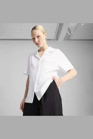 PUMA WARDROBE Essentials Shirt Pointelle Women