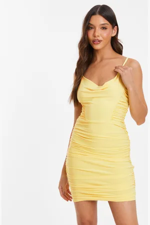 Quiz Ruched Bodycon Mini Dress