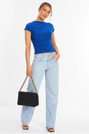 Quiz Wrap High Neck Top