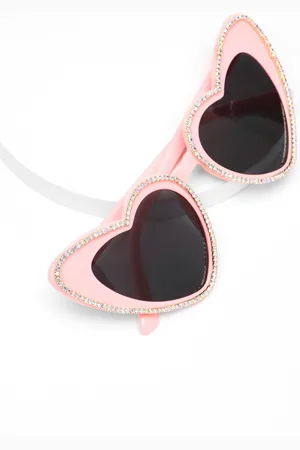 Quiz Diamante Heart Sunglasses